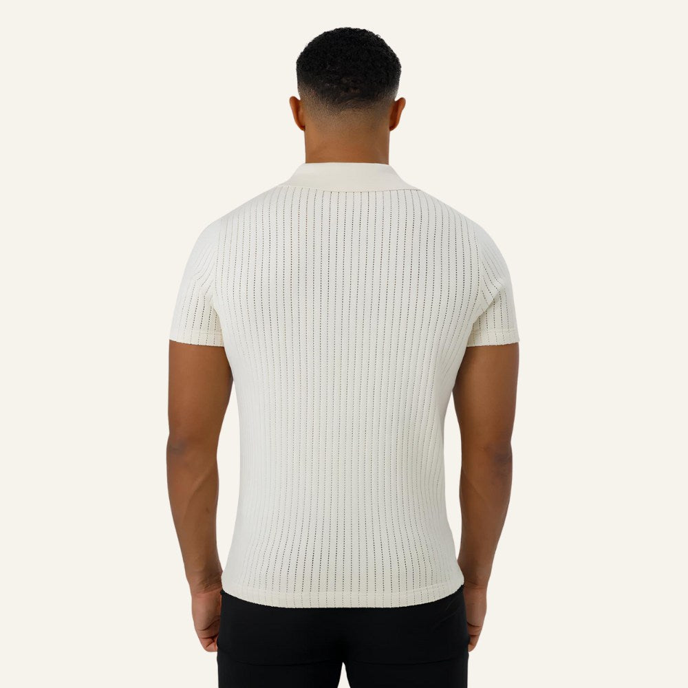 Old Money Saville Knit Polo Shirt
