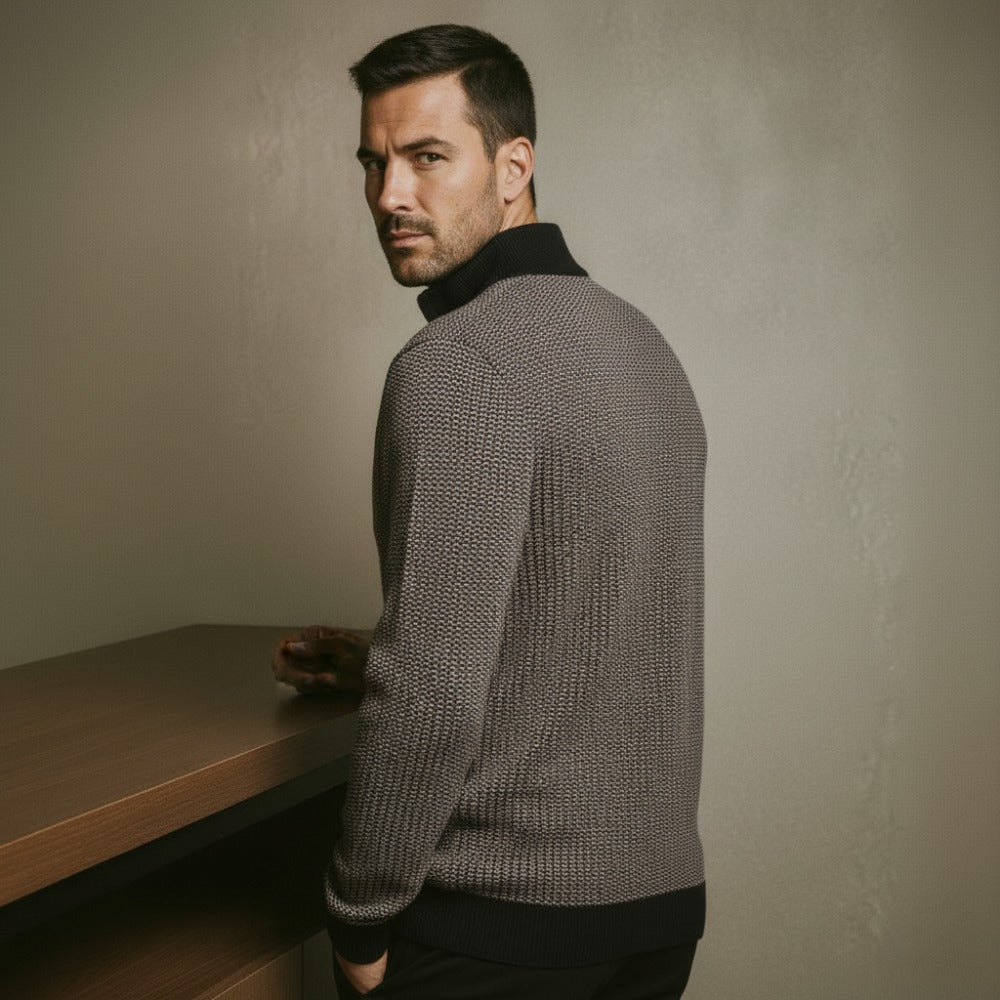 Vaccioni Half-Zip Knit Sweater
