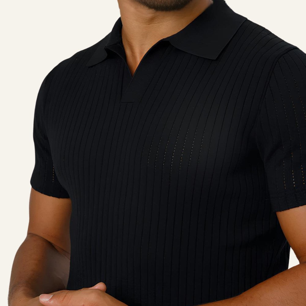 Old Money Saville Knit Polo Shirt