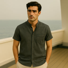 Men’s Casual Shirt Beaumont Mandarin Collar