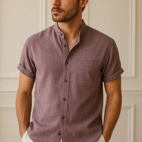 Men’s Casual Shirt Beaumont Mandarin Collar