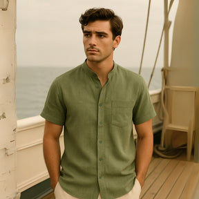 Men’s Casual Shirt Beaumont Mandarin Collar