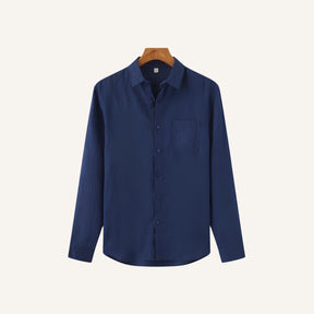 Milford Men’s 100% Linen Long-Sleeve Shirt – Old Money