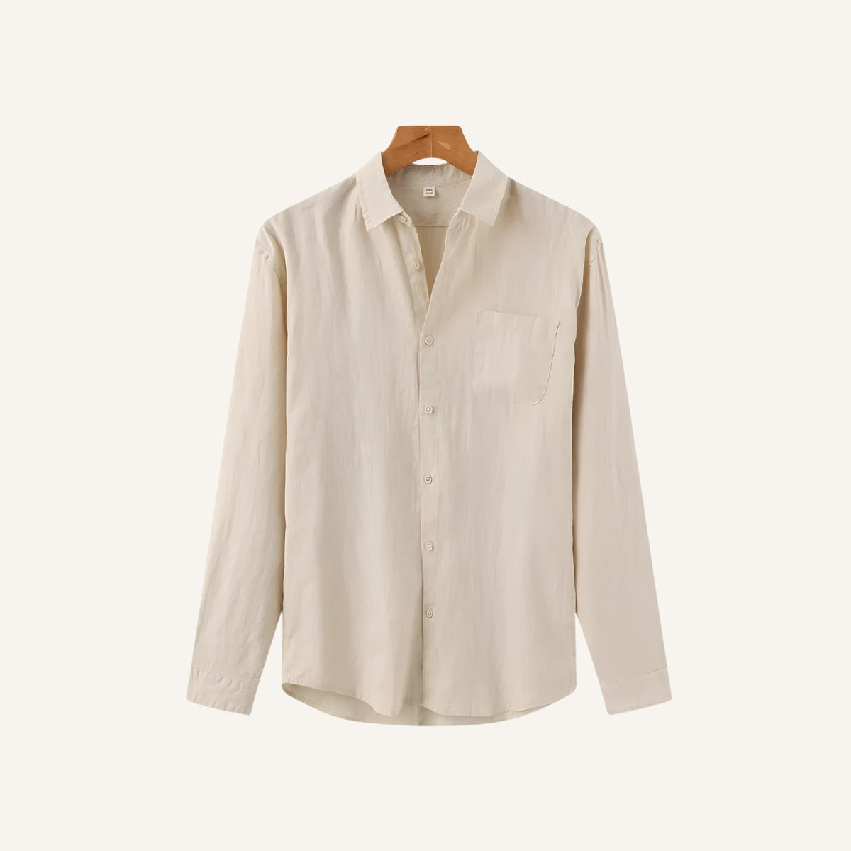 Milford Men’s 100% Linen Long-Sleeve Shirt – Old Money