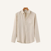 Milford Men’s 100% Linen Long-Sleeve Shirt – Old Money