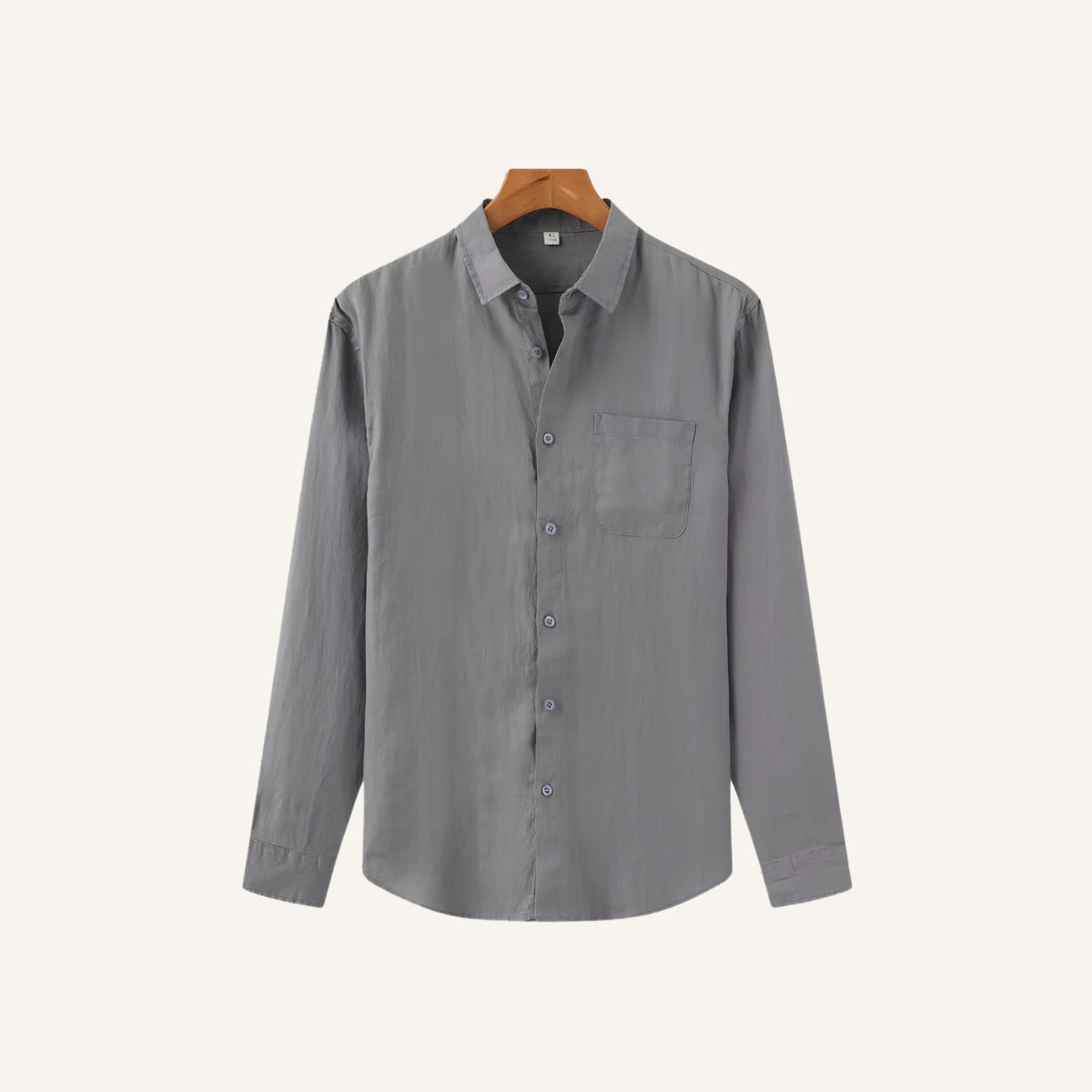 Milford Men’s 100% Linen Long-Sleeve Shirt – Old Money