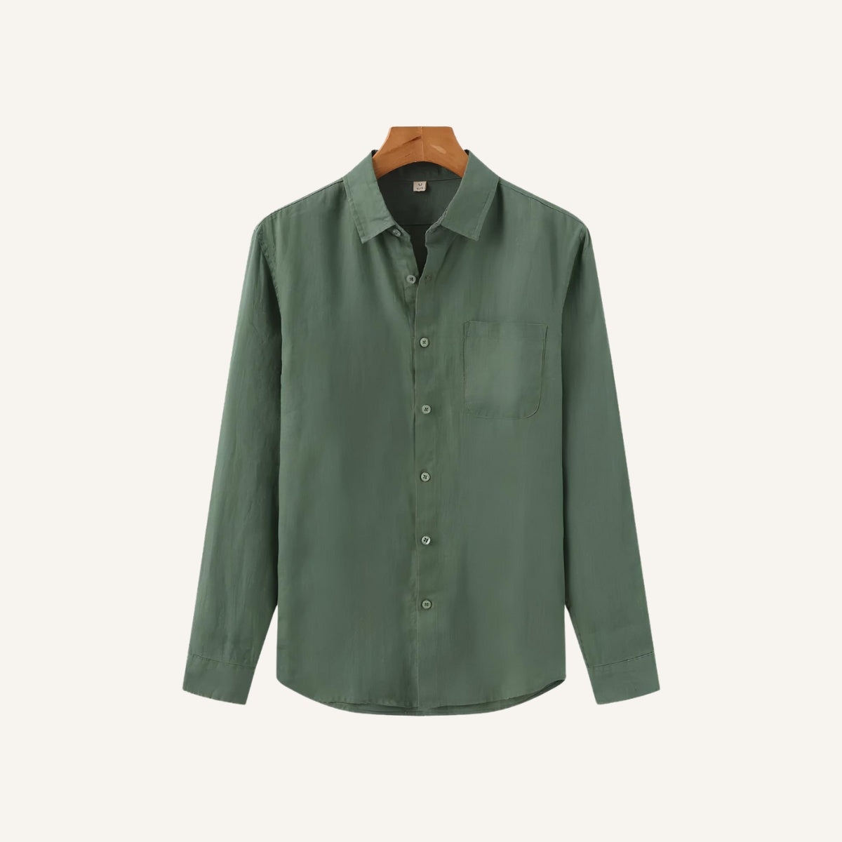 Milford Men’s 100% Linen Long-Sleeve Shirt – Old Money
