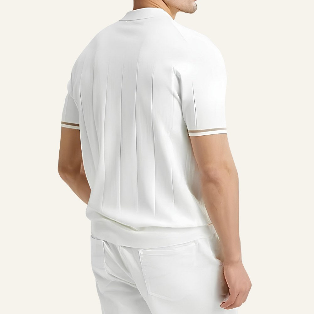 Men's Old Money Valence Half-Zip Polo Shirt