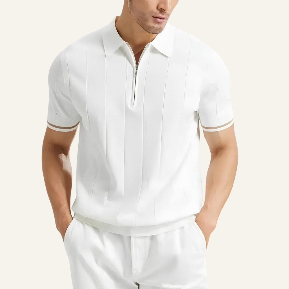 Men's Old Money Valence Half-Zip Polo Shirt