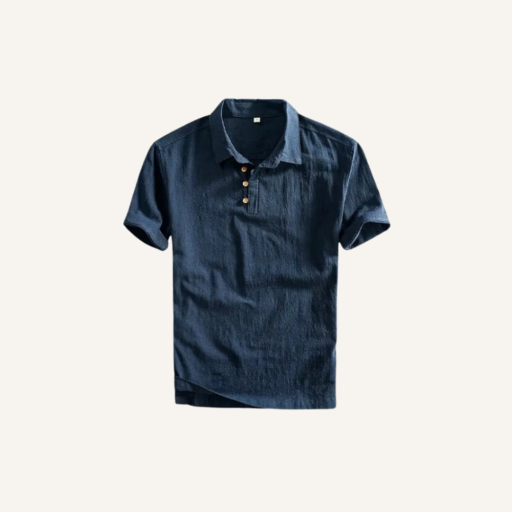Salerno Men’s Linen Polo Shir