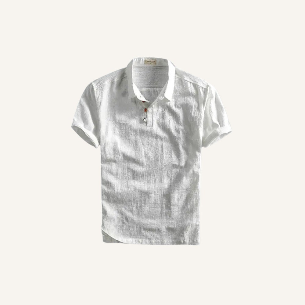 Salerno Men’s Linen Polo Shir