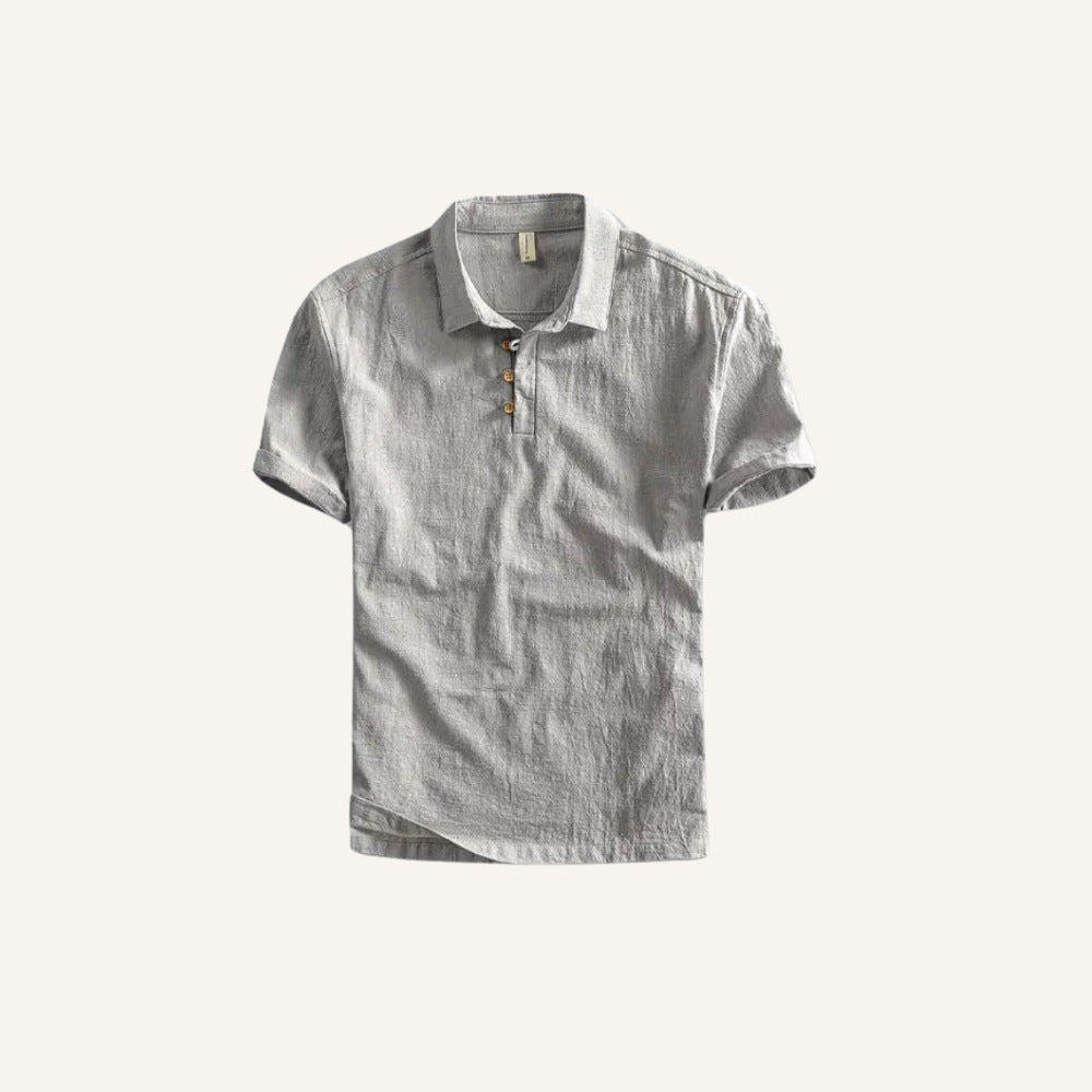 Salerno Men’s Linen Polo Shir