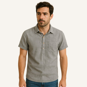 Salerno Men’s Linen Polo Shir