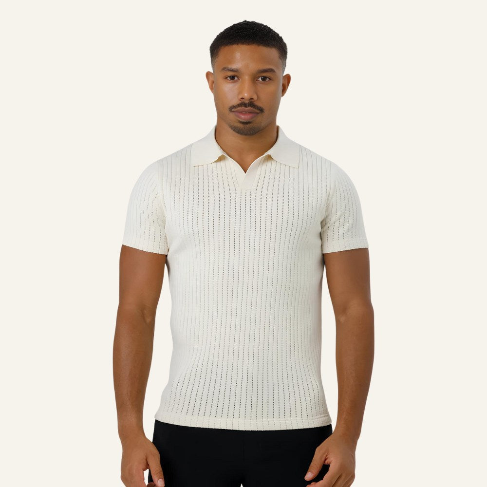 Old Money Saville Knit Polo Shirt