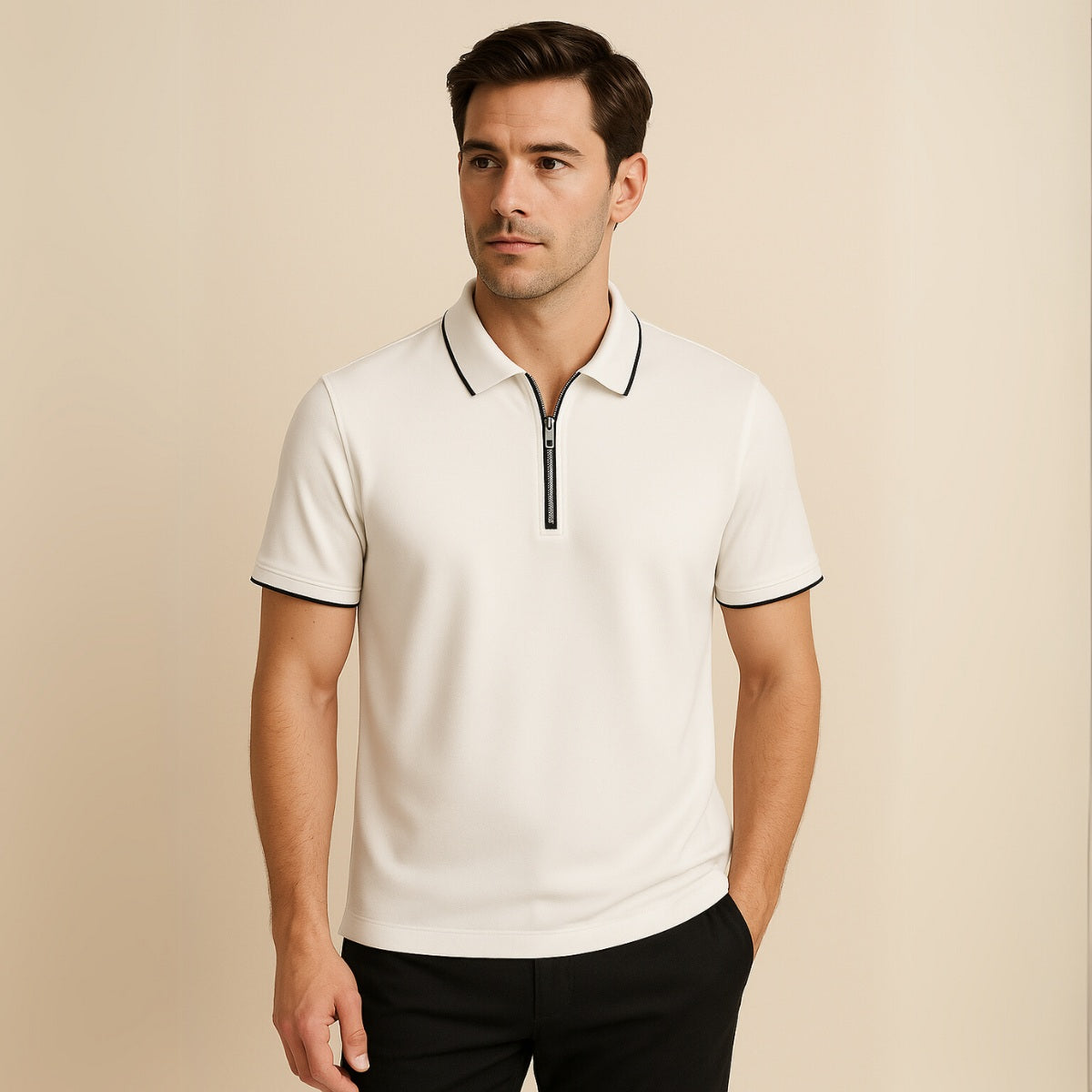 Manttan Half-Zip Polo Shirt