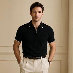 Manttan Half-Zip Polo Shirt