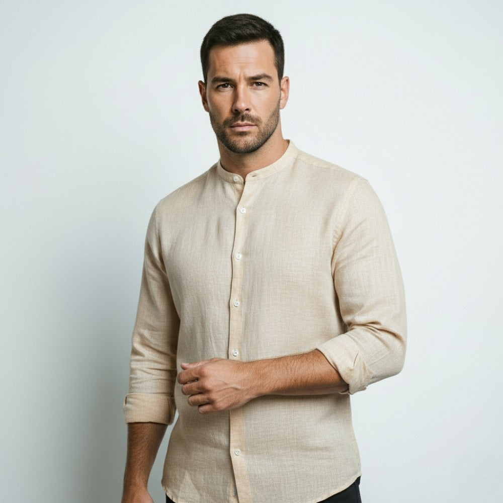 Varenne Long-Sleeve Linen Shirt