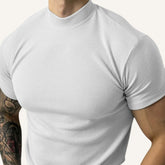 Clarence Ribbed High-Neck Men’s T-Shirt