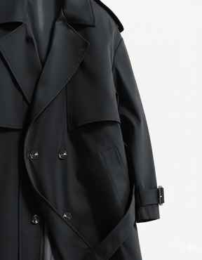 Tailored Double-Breasted Trench Coat