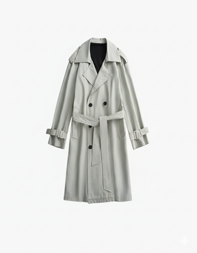 Tailored Double-Breasted Trench Coat
