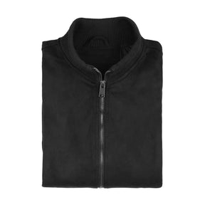 Monet High-Collar Suede Jacket