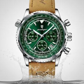 Bellatour Men’s Leather Chronograph Watch
