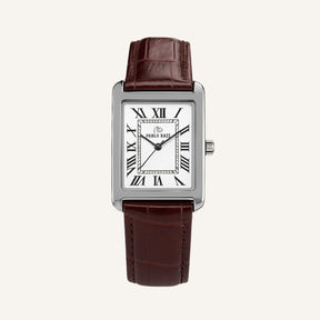 Raez Atempori Rectangular Leather Watch
