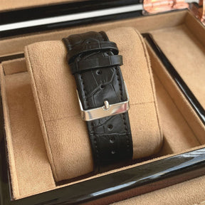 Raez Atempori Rectangular Leather Watch