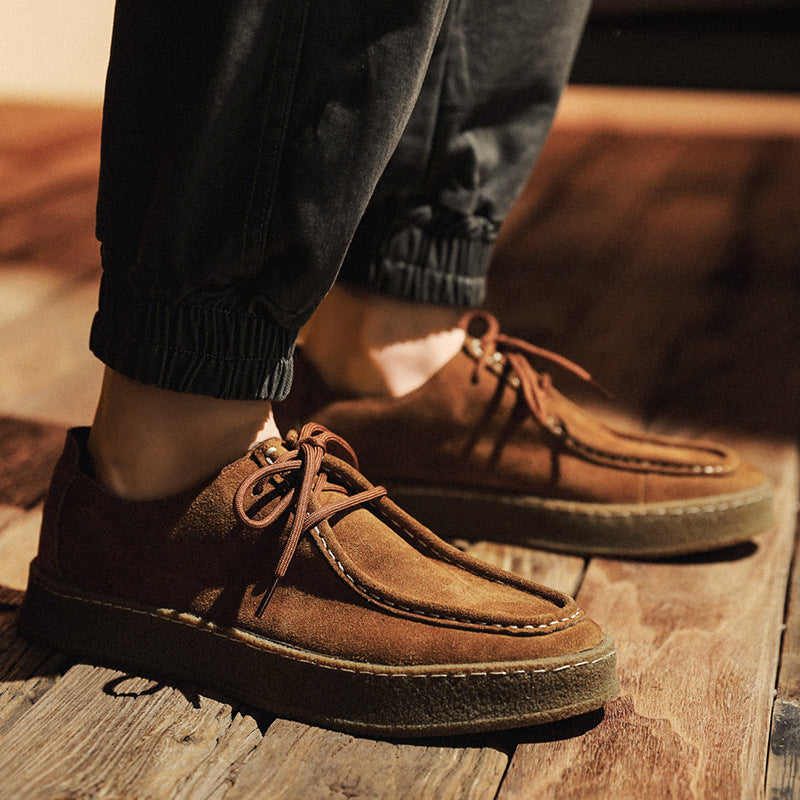 Craffito Men’s Suede High-Sole Shoes