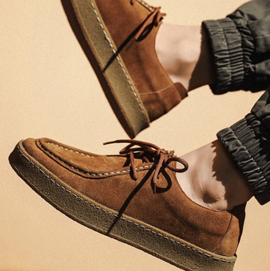 Craffito Men’s Suede High-Sole Shoes
