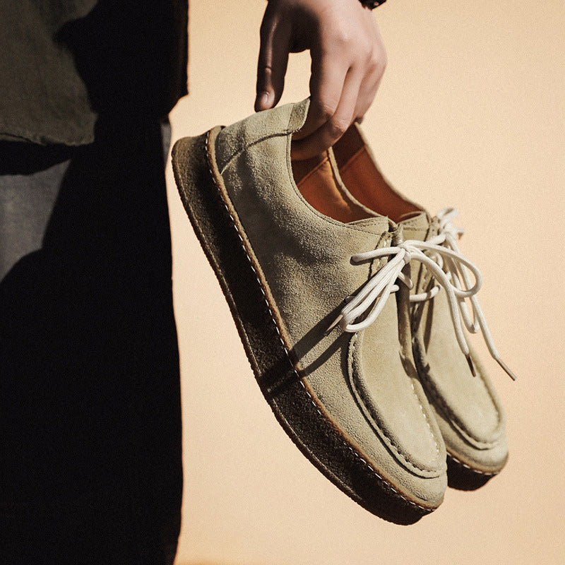 Craffito Men’s Suede High-Sole Shoes