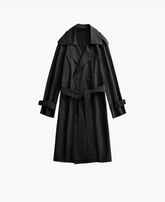 Tailored Double-Breasted Trench Coat