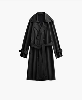 Tailored Double-Breasted Trench Coat