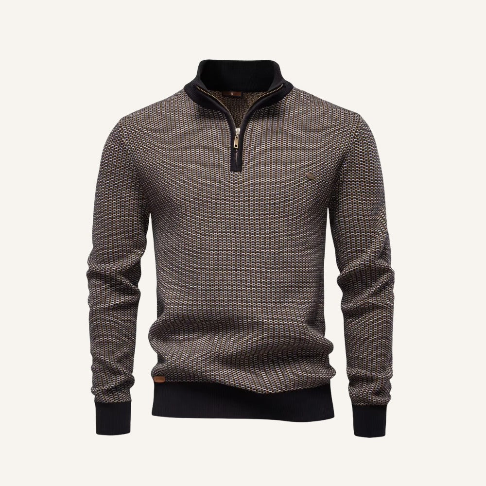 Vaccioni Half-Zip Knit Sweater