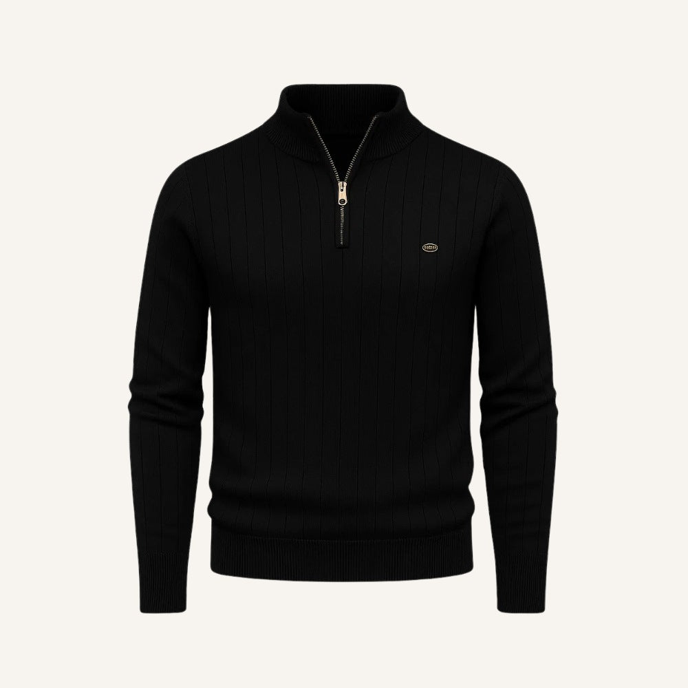 Verri High-Collar Zipper Sweater