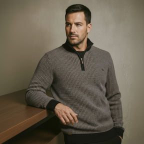 Vaccioni Half-Zip Knit Sweater