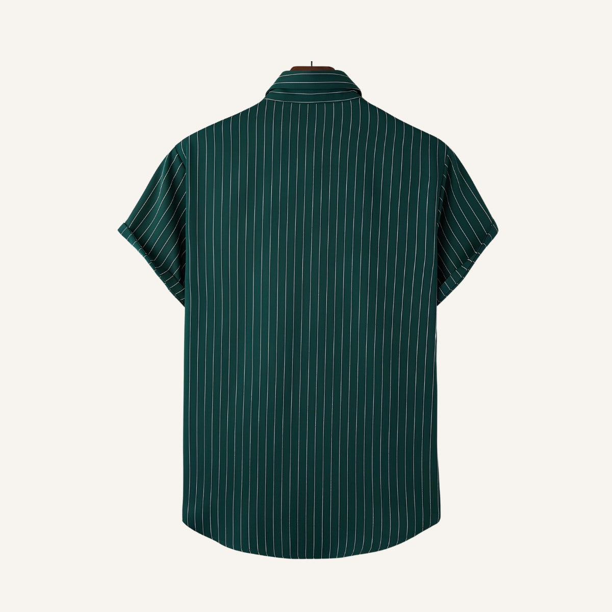 Nautic Green Men’s Striped Shirt