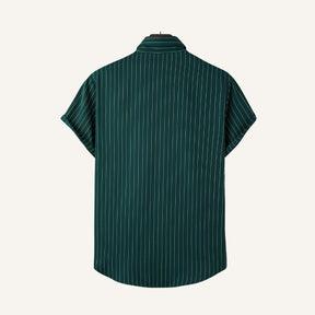 Nautic Green Men’s Striped Shirt