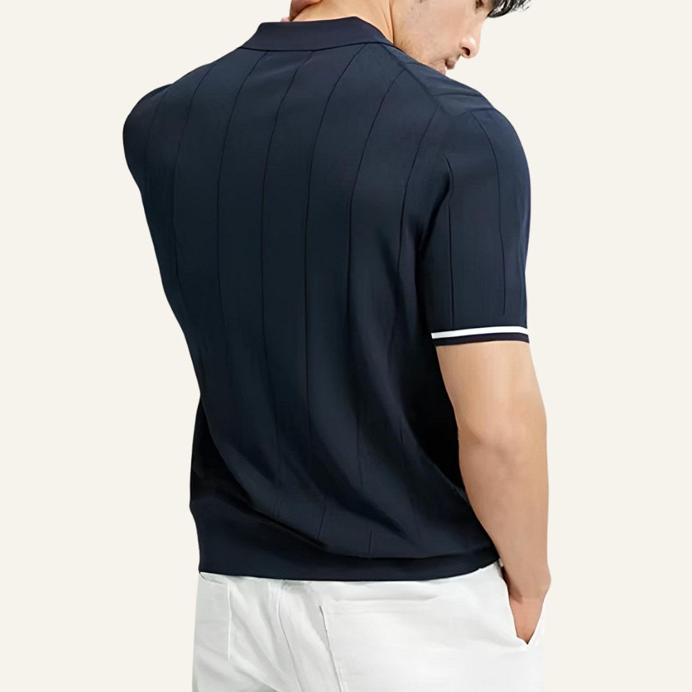Men's Old Money Valence Half-Zip Polo Shirt