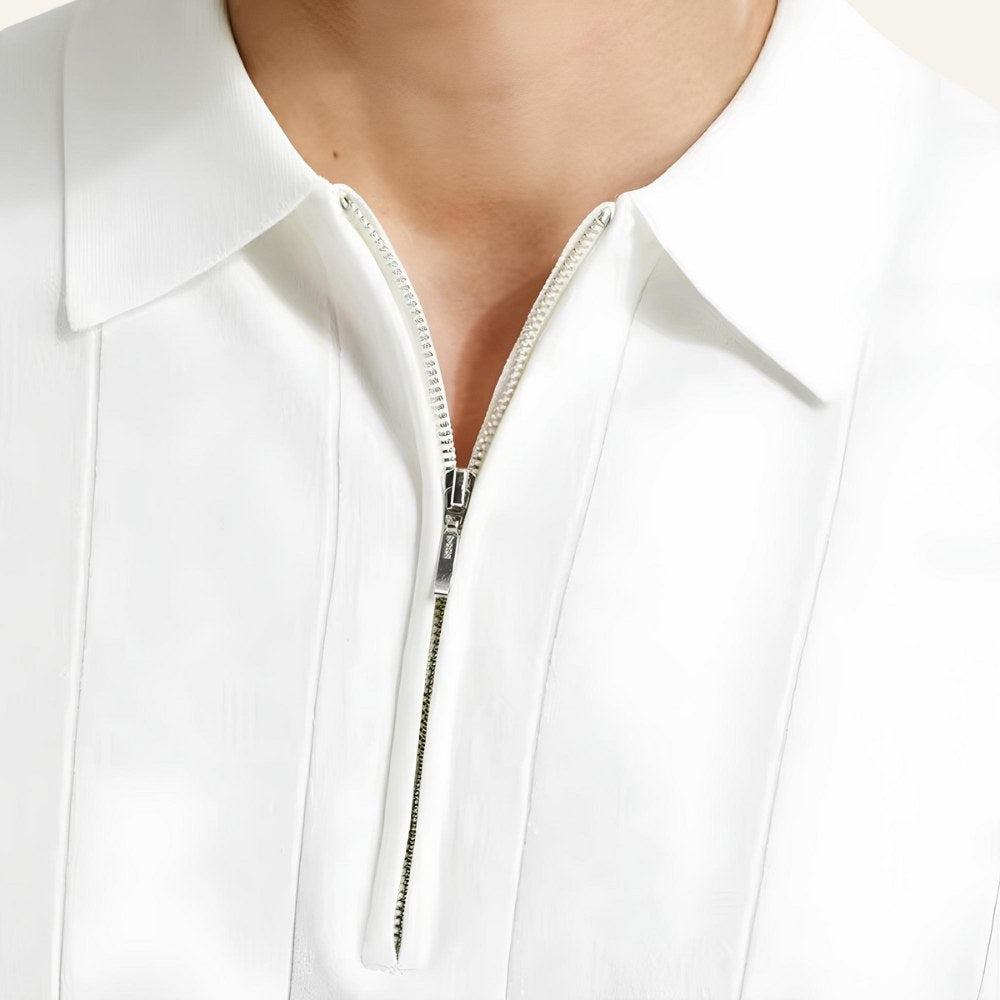 Men's Old Money Valence Half-Zip Polo Shirt